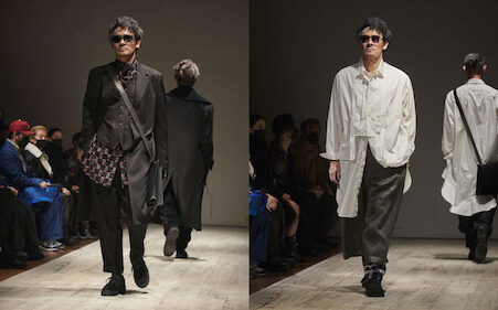 伊原剛志が 「YOHJI YAMAMOTO」の ショーに登場！　YOHJI YAMAMOTO pour homme A/W22-23